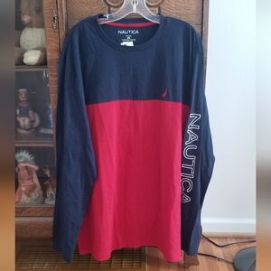 NWT Nautica Long Sleeve Crewneck T Shirt | Men's XXL